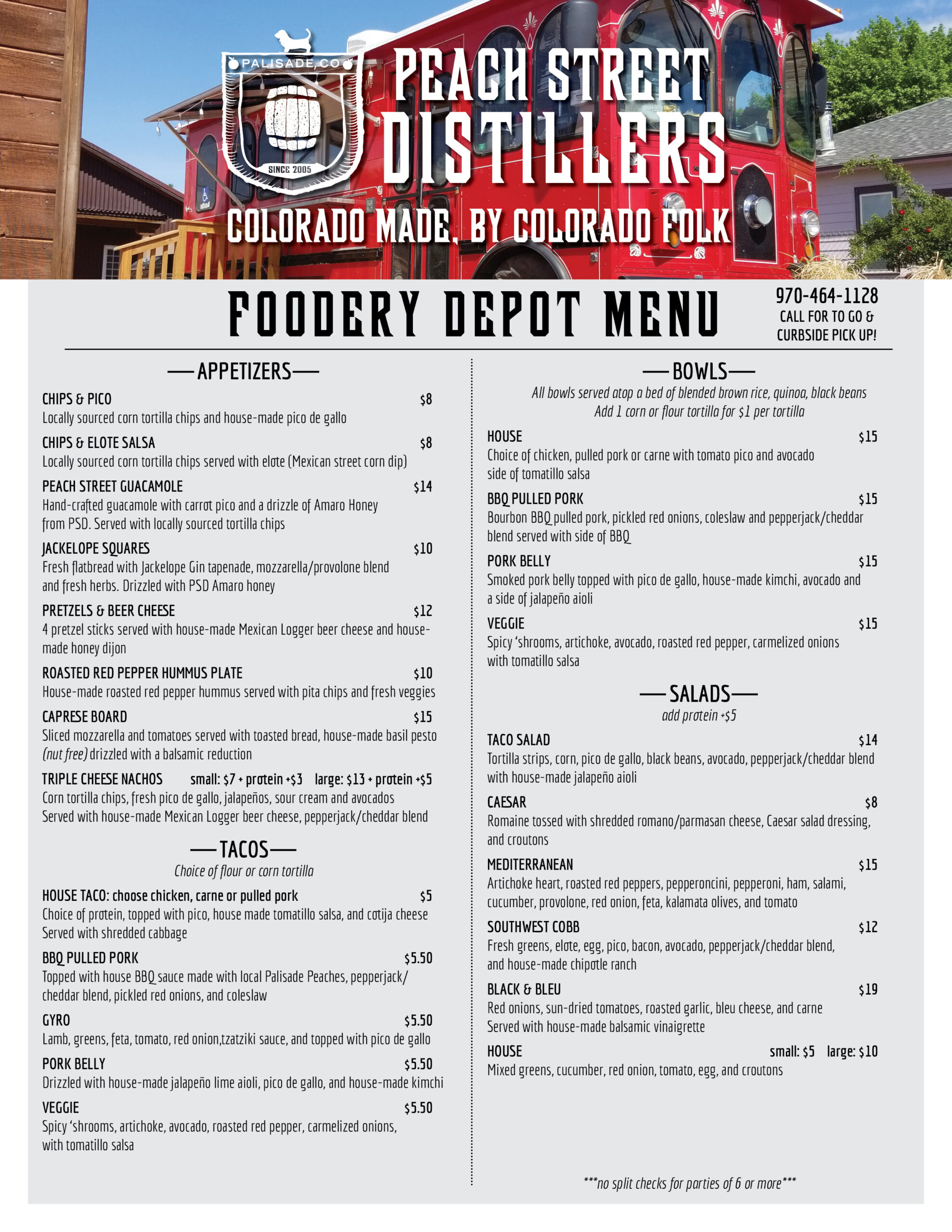 PSD Foodery Menu Spring 24
